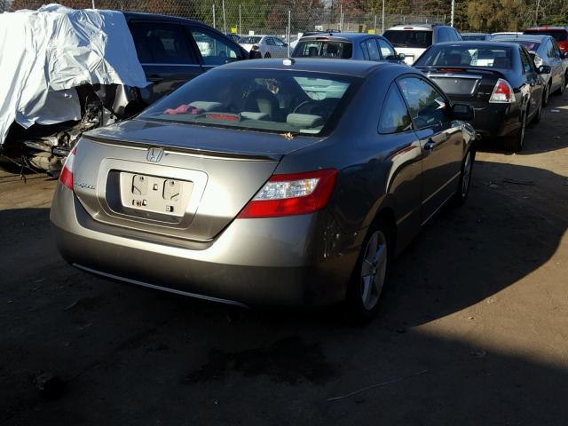 2HGFG12876H537839 - 2006 HONDA CIVIC EX GRAY photo 4