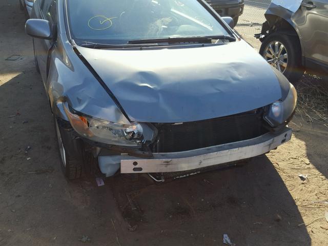 2HGFG12876H537839 - 2006 HONDA CIVIC EX GRAY photo 9