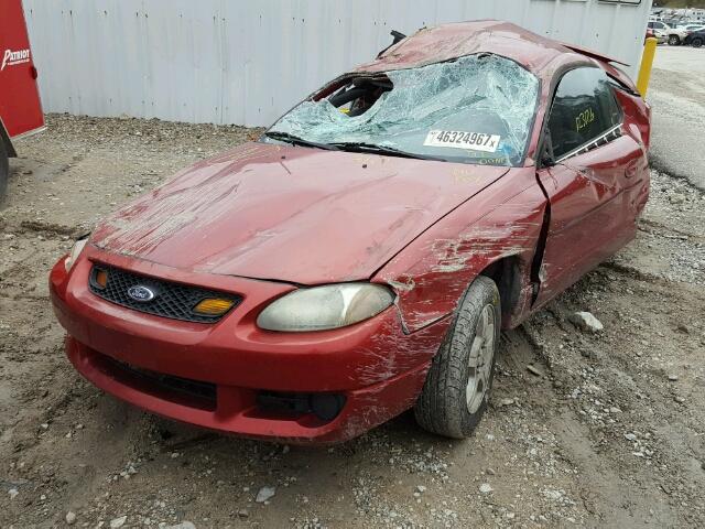 3FAFP11353R154962 - 2003 FORD ESCORT ZX2 MAROON photo 2