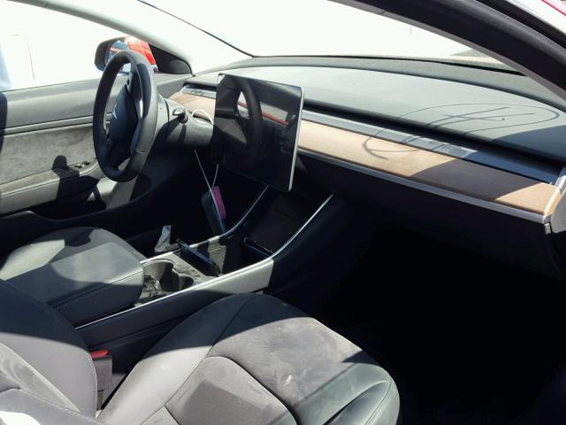 5YJ3E1EA7JF052167 - 2018 TESLA MODEL 3 წითელი ფოტო 5