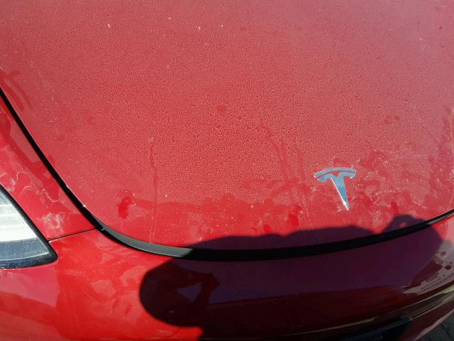 5YJ3E1EA7JF052167 - 2018 TESLA MODEL 3 წითელი ფოტო 7