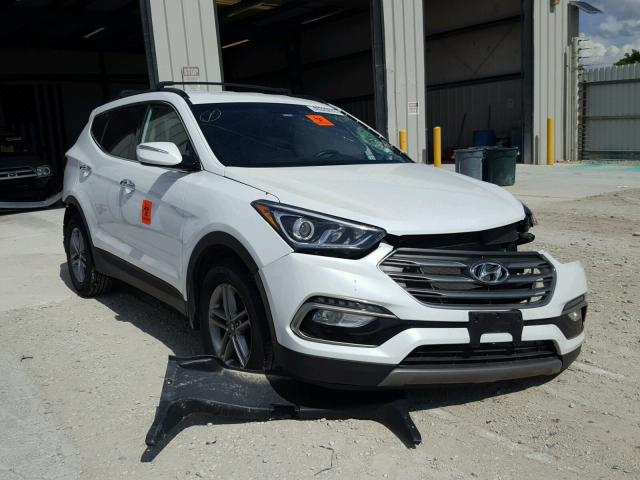 5NMZUDLB1JH074058 - 2018 HYUNDAI SANTA FE S WHITE photo 1