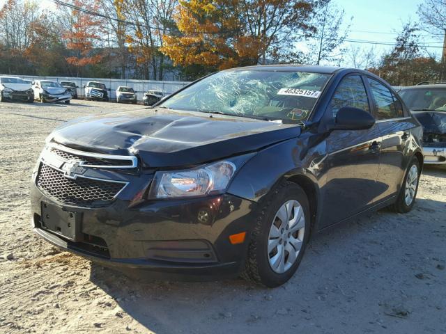 1G1PC5SH6C7331921 - 2012 CHEVROLET CRUZE LS BLACK photo 2