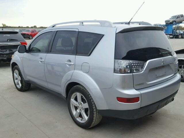 JA4MS41X17U012007 - 2007 MITSUBISHI OUTLANDER SILVER photo 3