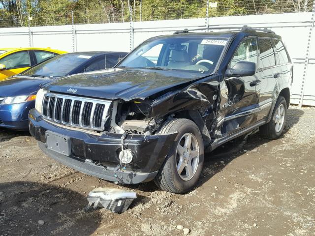 1J4HR58215C520476 - 2005 JEEP GRAND CHER BLACK photo 2