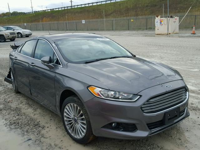 3FA6P0K92ER266425 - 2014 FORD FUSION GRAY photo 1