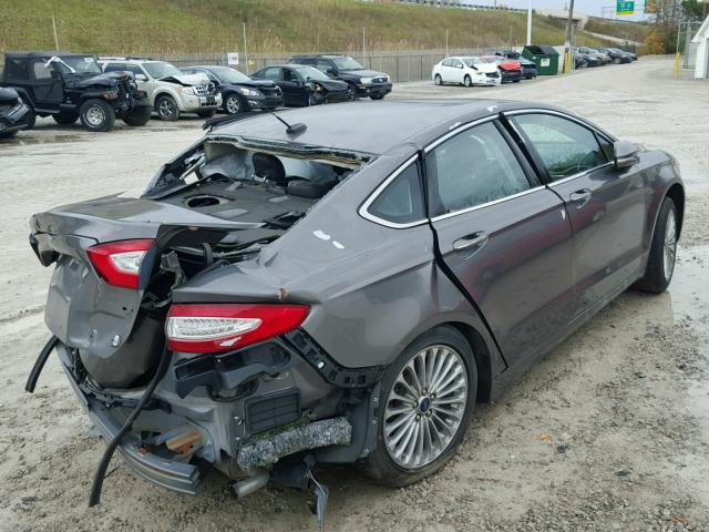 3FA6P0K92ER266425 - 2014 FORD FUSION GRAY photo 4