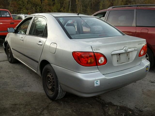 2T1BR32E04C183341 - 2004 TOYOTA COROLLA CE SILVER photo 3