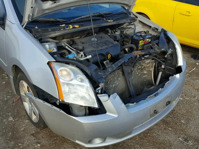 3N1AB61E28L671313 - 2008 NISSAN SENTRA 2.0 SILVER photo 9