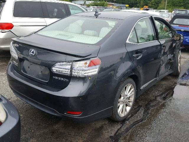 JTHBB1BA9A2035414 - 2010 LEXUS HS 250H GRAY photo 4