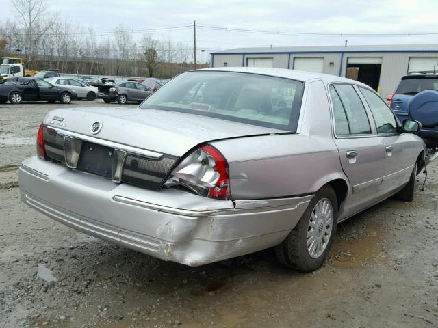 2MEFM75V67X642468 - 2007 MERCURY GRAND MARQ SILVER photo 4