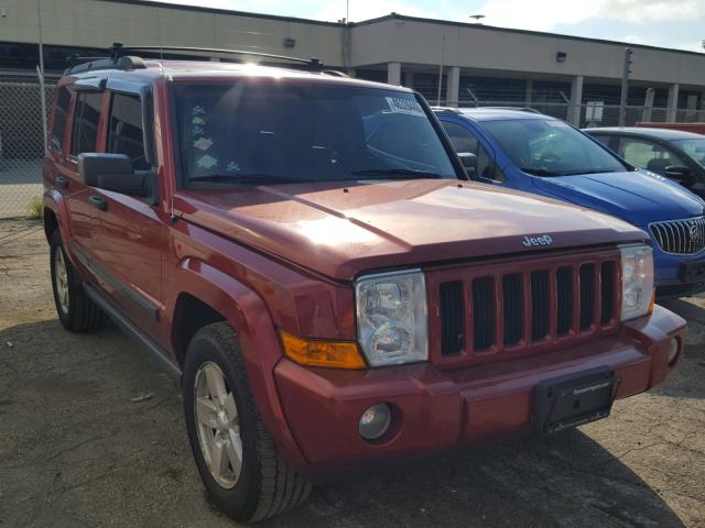 1J8HG48N66C288483 - 2006 JEEP COMMANDER Qırmızı foto 1