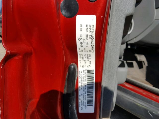 1J8HG48N66C288483 - 2006 JEEP COMMANDER Qırmızı foto 10