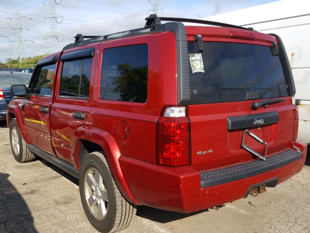 1J8HG48N66C288483 - 2006 JEEP COMMANDER Qırmızı foto 3