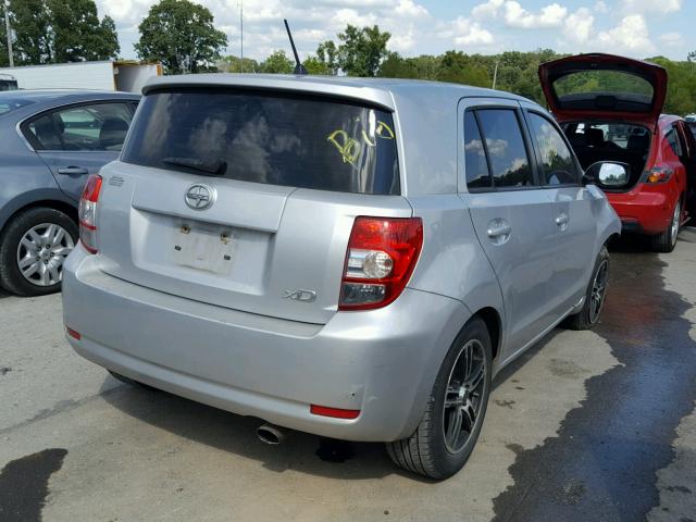 JTKKU4B47AJ053562 - 2010 TOYOTA SCION XD SILVER photo 4