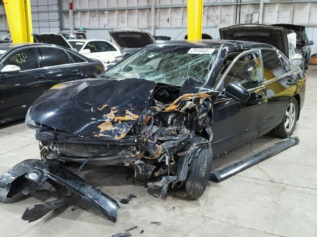 1HGCM55694A149343 - 2004 HONDA ACCORD BLACK photo 2