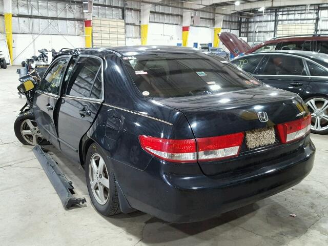 1HGCM55694A149343 - 2004 HONDA ACCORD BLACK photo 3