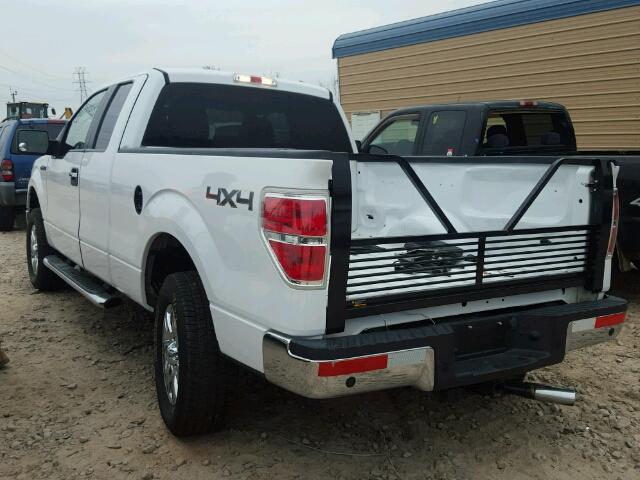 1FTFX1EV9AFC74800 - 2010 FORD F150 SUPER WHITE photo 3