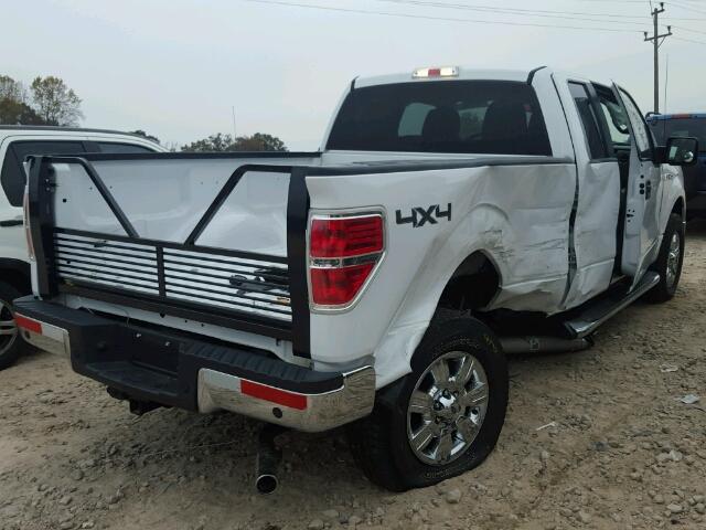 1FTFX1EV9AFC74800 - 2010 FORD F150 SUPER WHITE photo 4