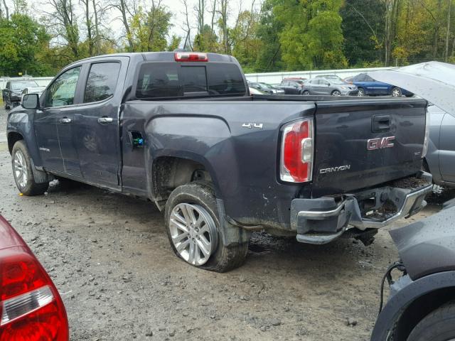 1GTP6DE18H1302342 - 2017 GMC CANYON SLT GRAY photo 3