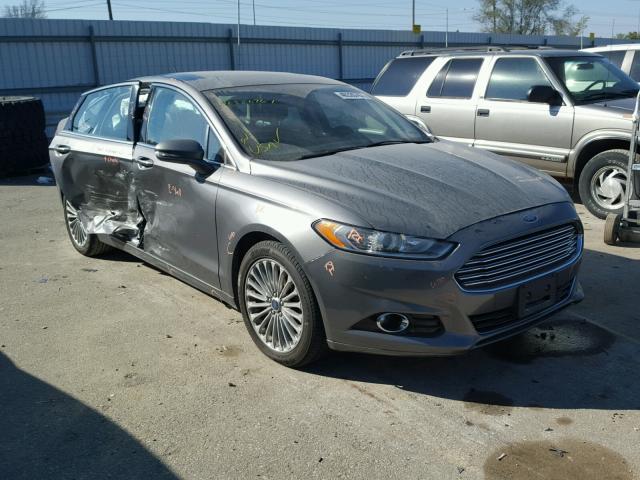 3FA6P0K99ER208456 - 2014 FORD FUSION TIT GRAY photo 1