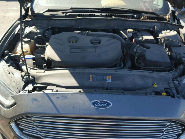 3FA6P0K99ER208456 - 2014 FORD FUSION TIT GRAY photo 7