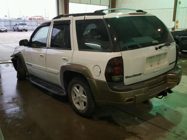 1GNDT13S822224594 - 2002 CHEVROLET TRAILBLAZE WHITE photo 3