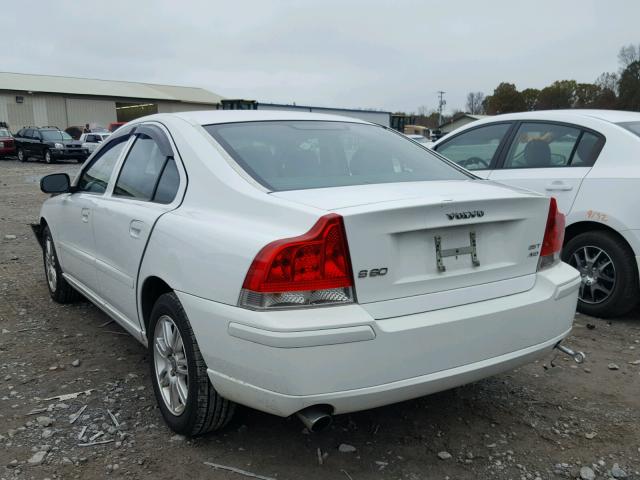 YV1RH592382680360 - 2008 VOLVO S60 2.5T WHITE photo 3