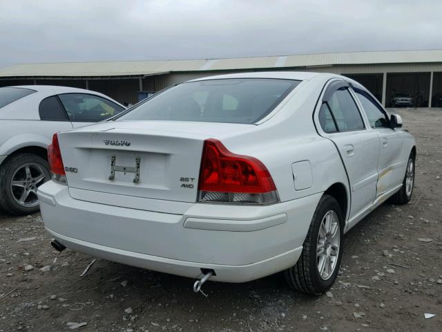 YV1RH592382680360 - 2008 VOLVO S60 2.5T WHITE photo 4