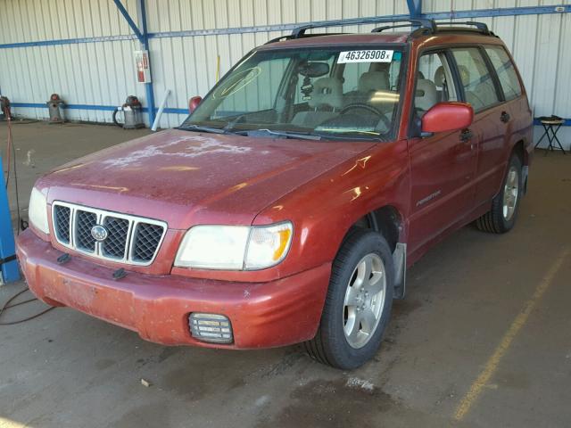 JF1SF65692H704456 - 2002 SUBARU FORESTER S RED photo 2