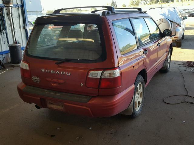 JF1SF65692H704456 - 2002 SUBARU FORESTER S RED photo 4