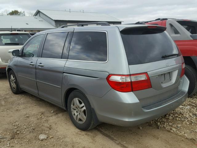 5FNRL38425B015759 - 2005 HONDA ODYSSEY EX SILVER photo 3