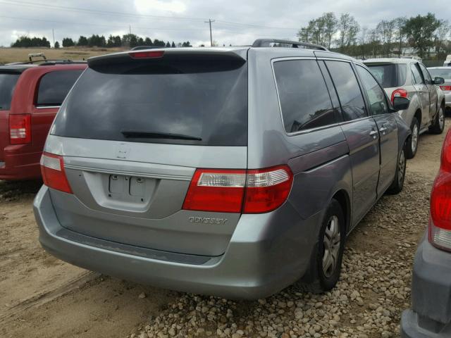 5FNRL38425B015759 - 2005 HONDA ODYSSEY EX SILVER photo 4