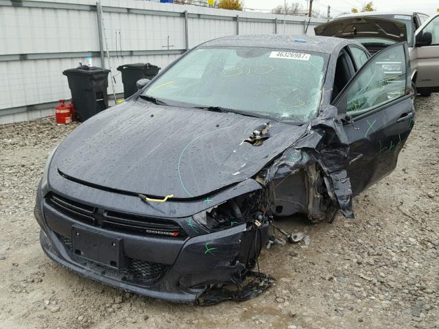 1C3CDFBB7ED831745 - 2014 DODGE DART SXT GRAY photo 2