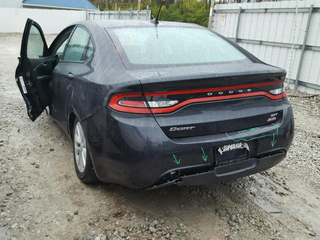 1C3CDFBB7ED831745 - 2014 DODGE DART SXT GRAY photo 3