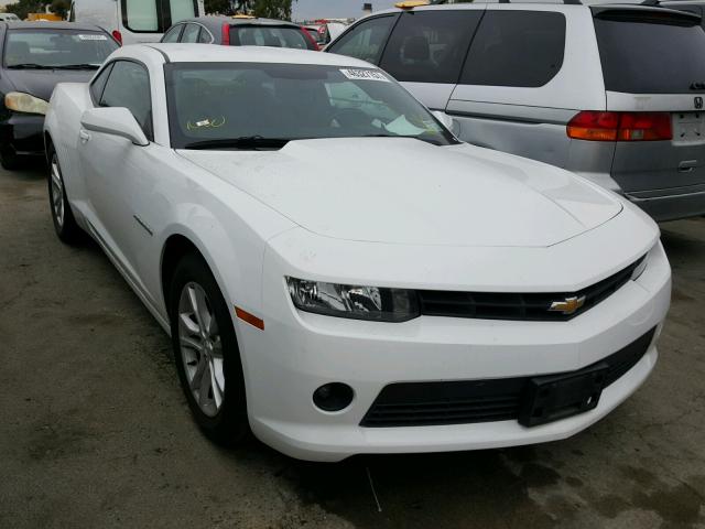 2G1FD1E39F9210546 - 2015 CHEVROLET CAMARO LT WHITE photo 1