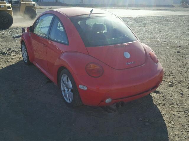 3VWFE21C92M445687 - 2002 VOLKSWAGEN NEW BEETLE 红色 照片 3