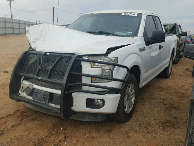 1FTEX1CP3GKD53881 - 2016 FORD F150 SUPER WHITE photo 2