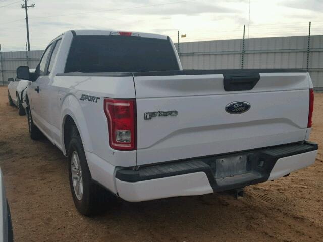 1FTEX1CP3GKD53881 - 2016 FORD F150 SUPER WHITE photo 3