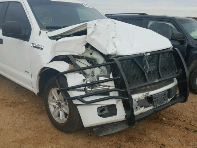 1FTEX1CP3GKD53881 - 2016 FORD F150 SUPER WHITE photo 9