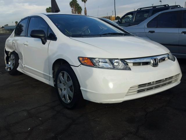 JHMFA16527S009733 - 2007 HONDA CIVIC WHITE photo 1