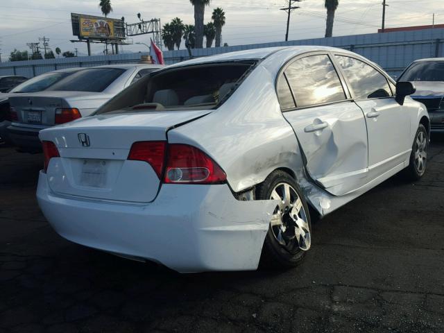 JHMFA16527S009733 - 2007 HONDA CIVIC WHITE photo 4