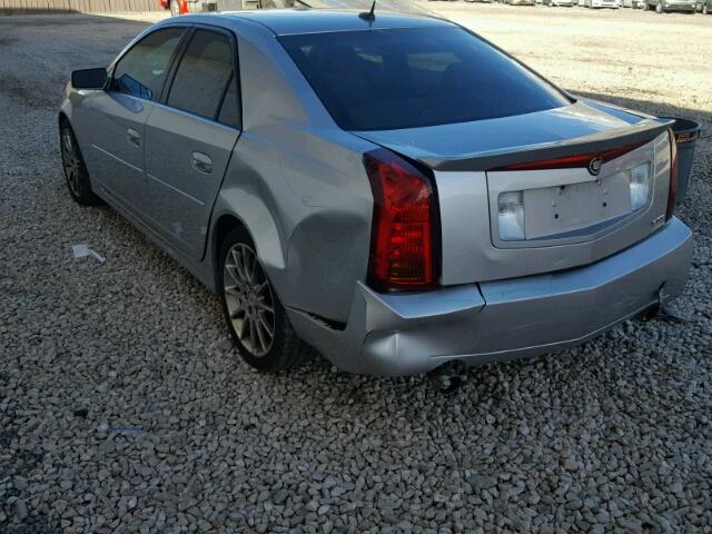 1G6DP577270101910 - 2007 CADILLAC CTS HI FEA SILVER photo 3