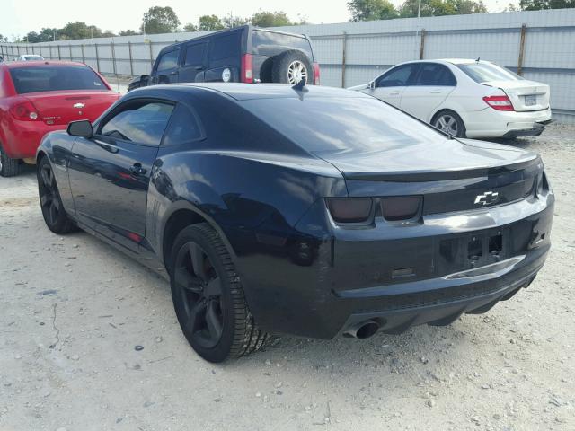 2G1FT1EW8A9220698 - 2010 CHEVROLET CAMARO SS BLACK photo 3