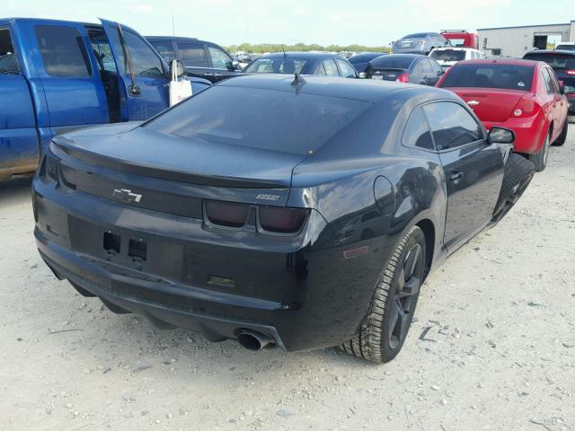 2G1FT1EW8A9220698 - 2010 CHEVROLET CAMARO SS BLACK photo 4