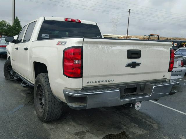 3GCUKREC0EG505008 - 2014 CHEVROLET SILVERADO WHITE photo 3