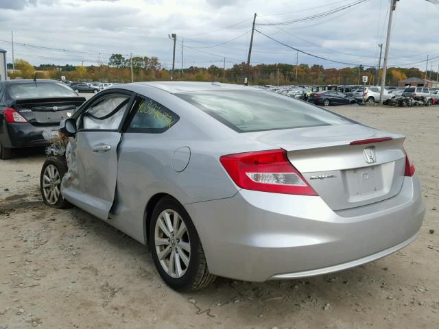 2HGFG3B00CH503114 - 2012 HONDA CIVIC EXL SILVER photo 3