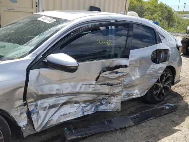 SHHFK7H92HU224897 - 2017 HONDA CIVIC SPOR SILVER photo 9