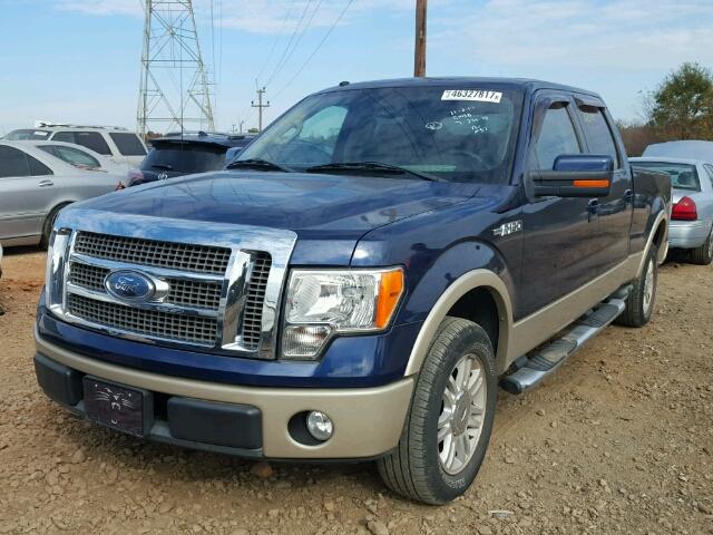 1FTPW12V39FA49327 - 2009 FORD F150 BLUE photo 2