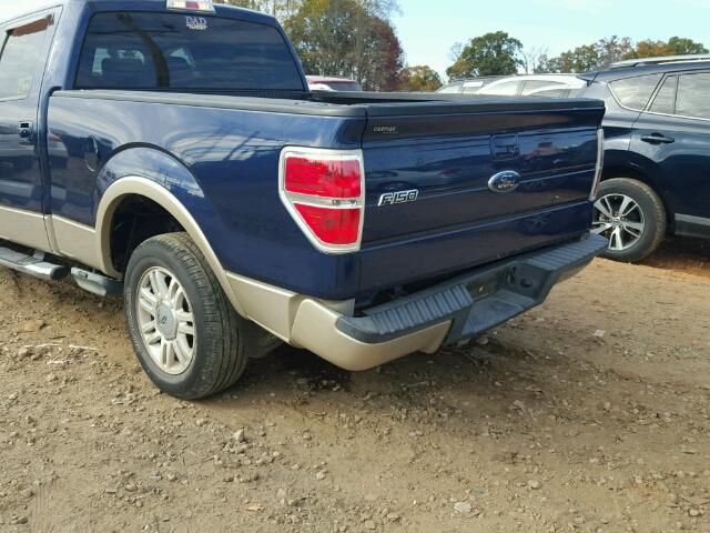 1FTPW12V39FA49327 - 2009 FORD F150 BLUE photo 9